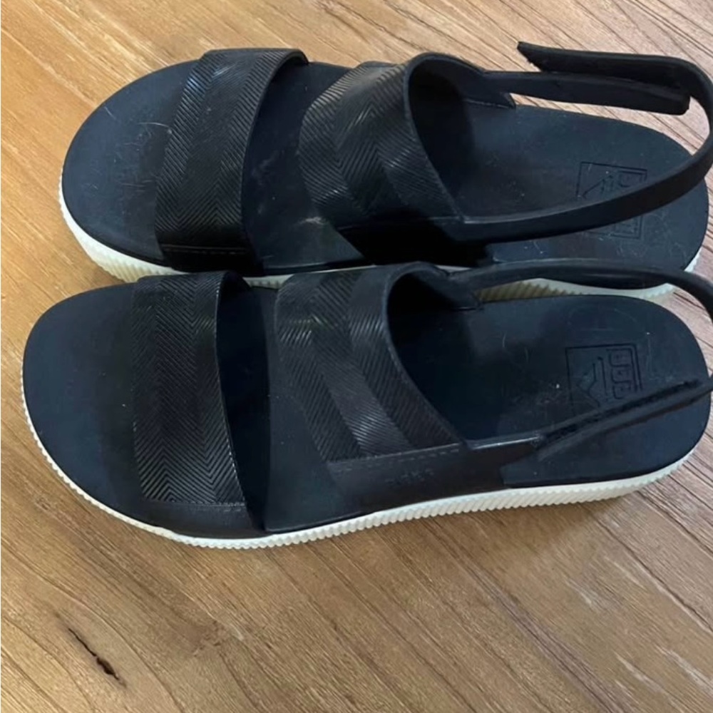 Reef Black Sandals
